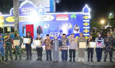 " FORKOPIMDA KOBAR TINJAU POS PENGAMANAN OPERASI KETUPAT TELABANG 2025, BERIKAN BINGKISAN DAN APRESIASI UNTUK PARA PETUGAS " 